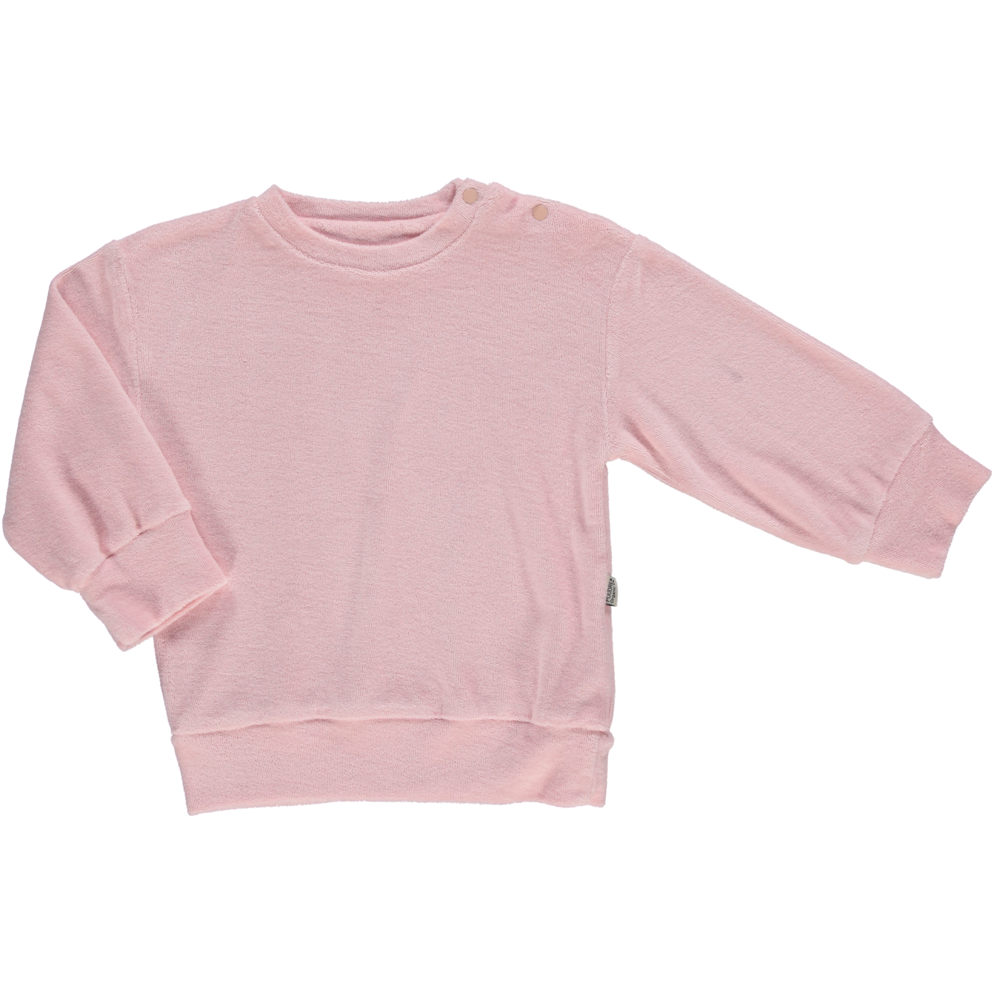 poudre organic SWEATSHIRT CASSANDRE ÉPONGE Rose Quartz
