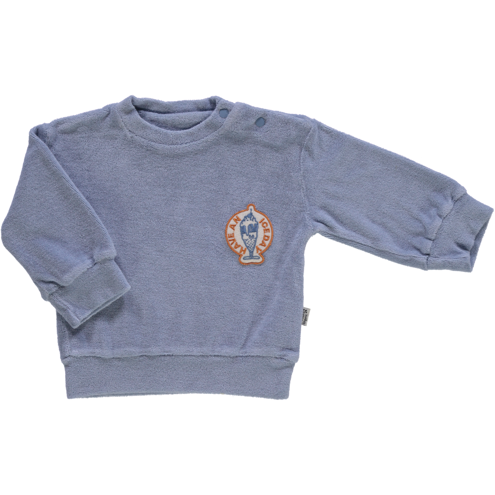 Poudre Organic SWEATSHIRT CASSANDRE ICE-CREAM Blue Fog