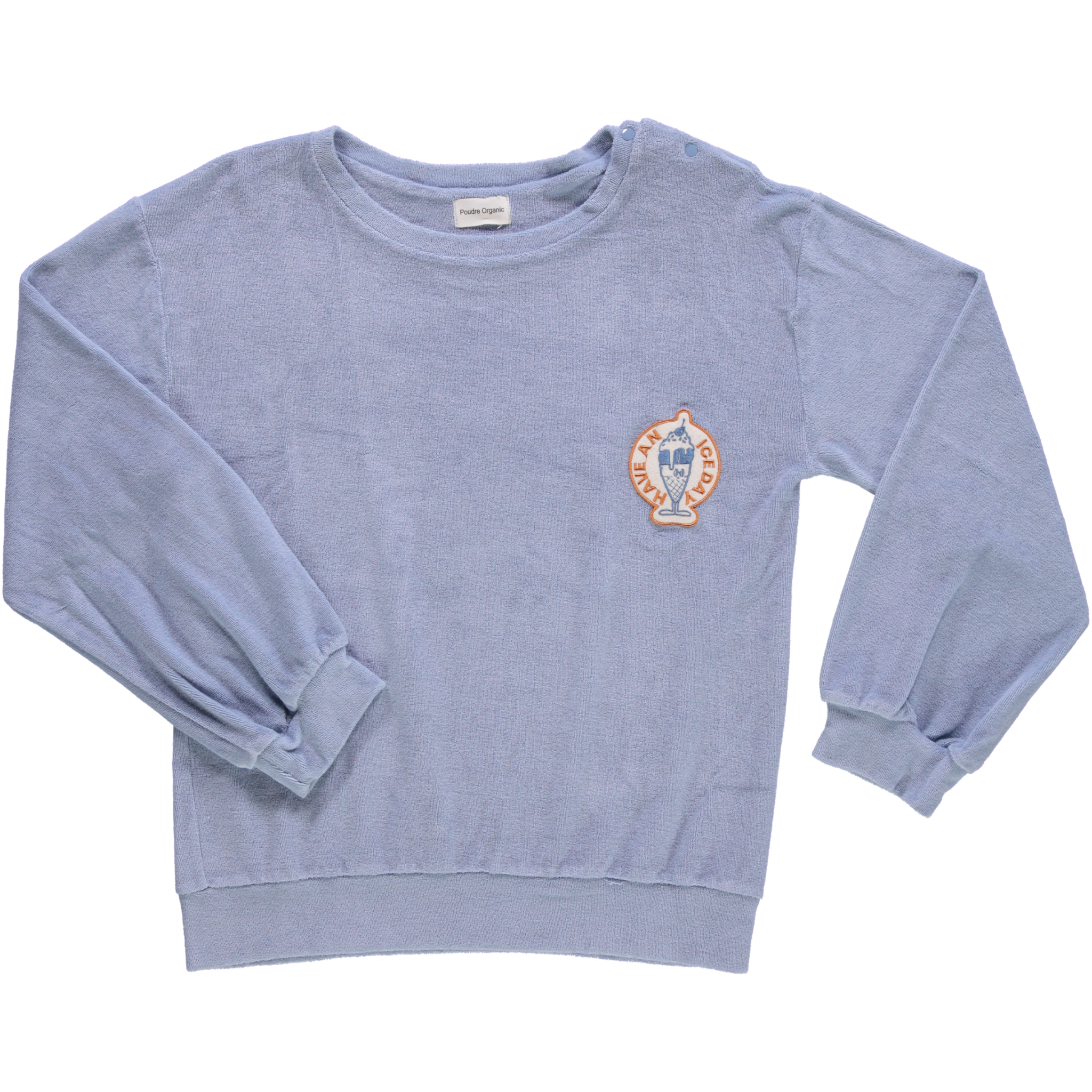 poudre organic SWEATSHIRT CASSANDRE ICE-CREAM Blue Fog
