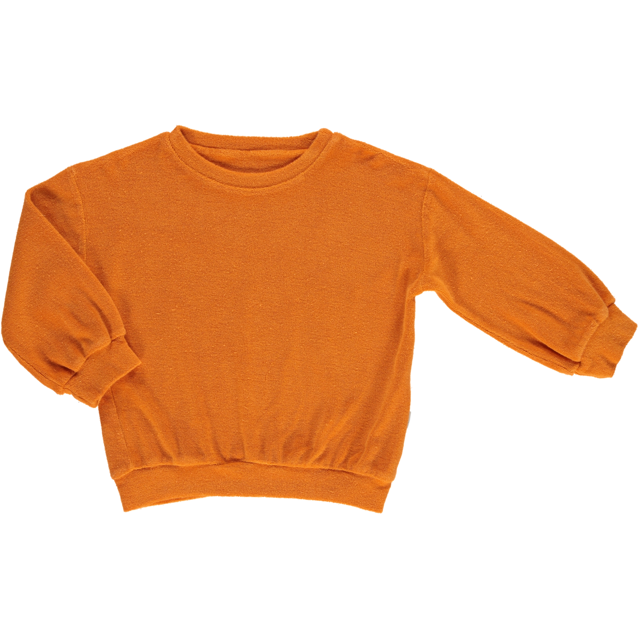 poudre organic SWEATSHIRT JOJOBA ÉPONGE Russet Orange