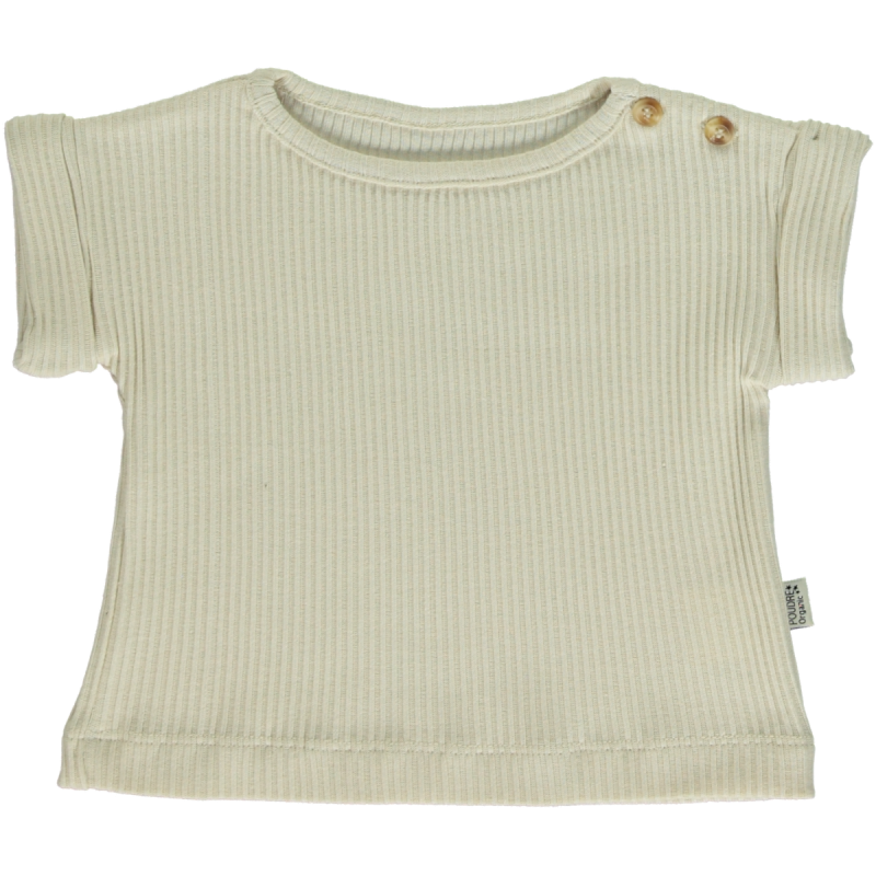 poudre organic T-SHIRT BOURRACHE CÔTELÉ Almond Milk