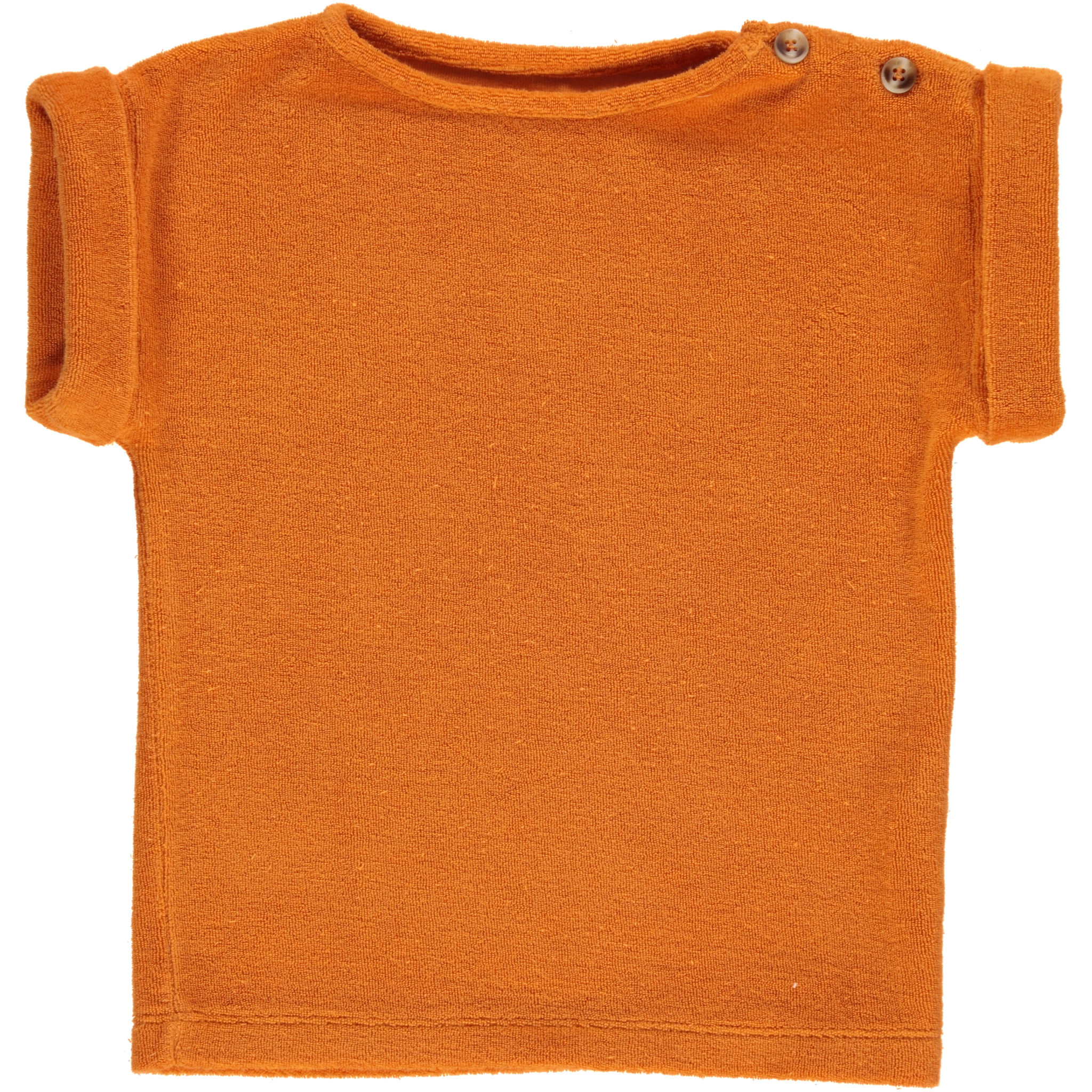 poudre organic T-SHIRT LAURIER ÉPONGE Russet Orange
