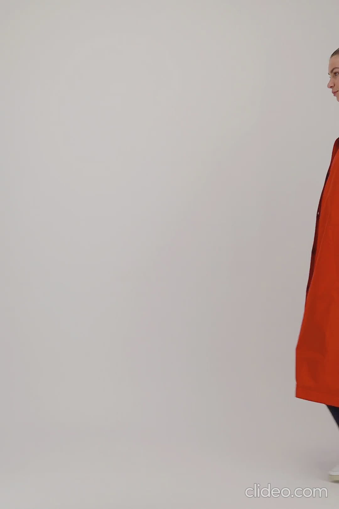 Pret Pour Partir MANTEAU DÉPERLANT CAMILLE EN COTON ORANGE SABLE