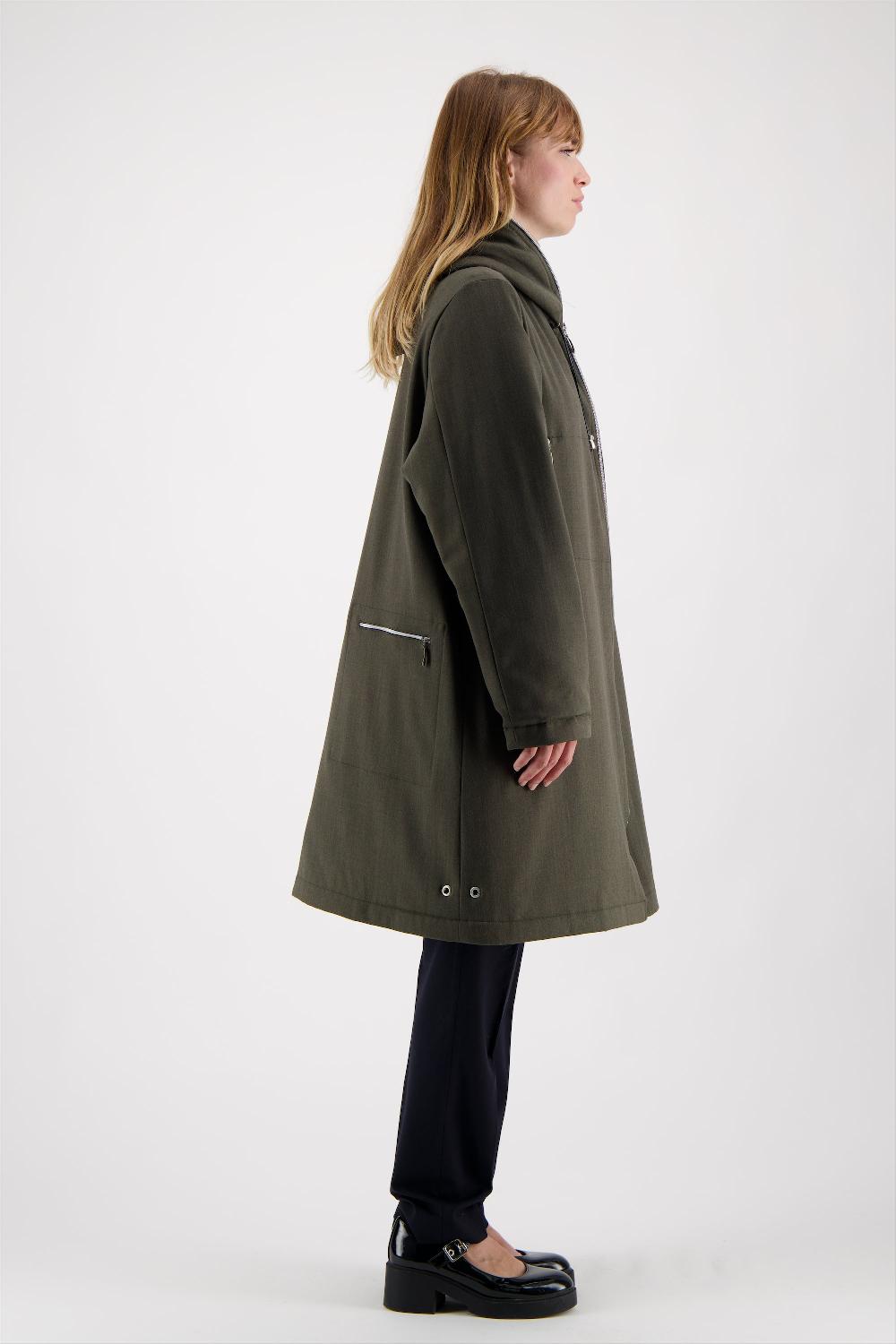 Pret Pour Partir PARKA BARBARA En Gabardine De Laine Déperlante Coloris Bronze