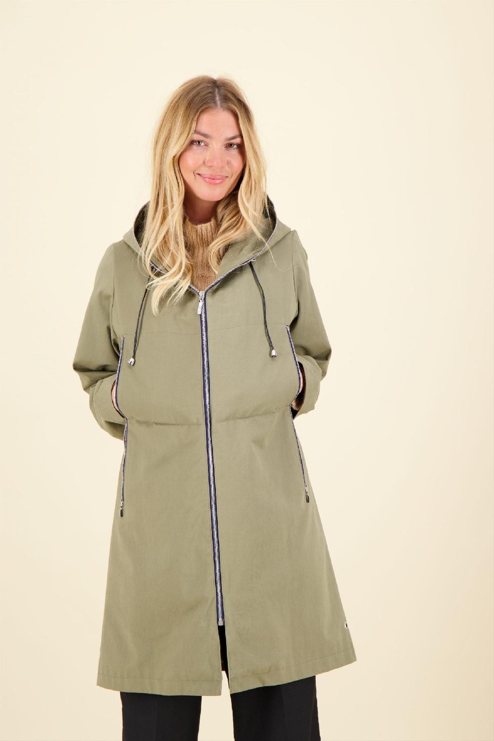 Pret Pour Partir PARKA BROOKLYN En Coton Imperméable Avec Doublure En Lainage Amovible Coloris Taupe