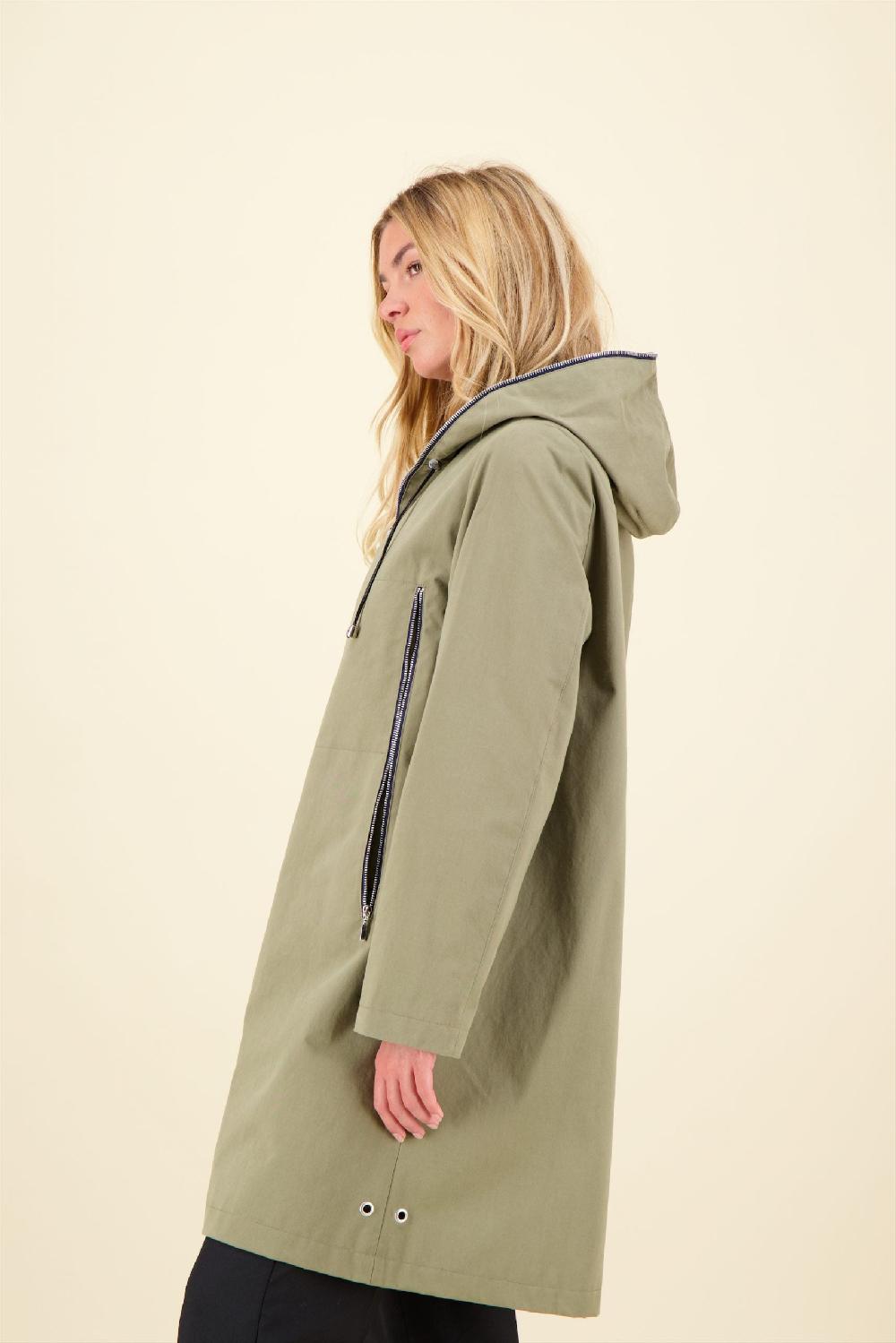 Pret Pour Partir PARKA BROOKLYN En Coton Imperméable Avec Doublure En Lainage Amovible Coloris Taupe
