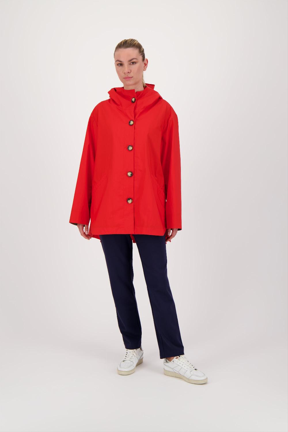 Pret Pour Partir PARKA DÉPERLANTE LAURA EN COTON ORANGE