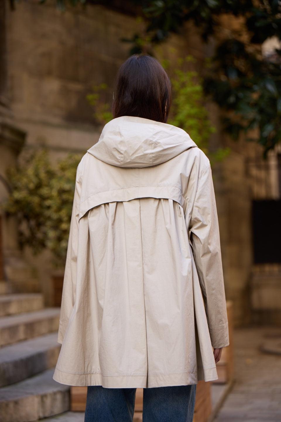 Pret Pour Partir PARKA DÉPERLANTE LAURA EN COTON SABLE