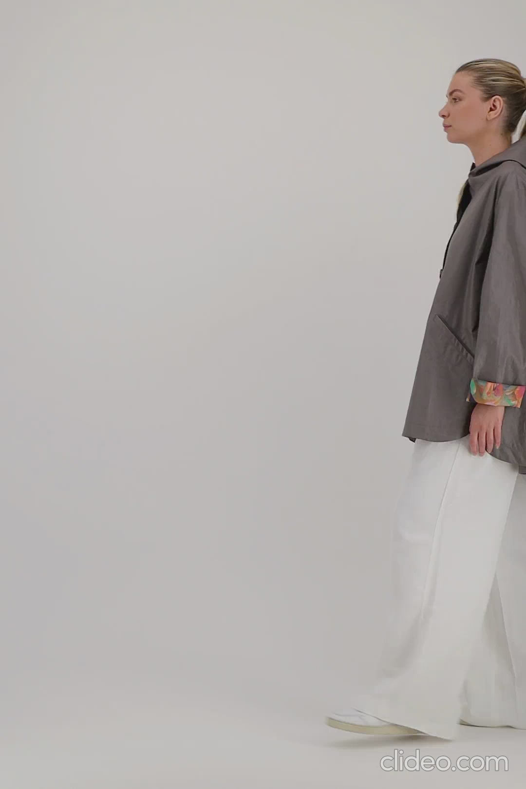 Pret Pour Partir PARKA DÉPERLANTE LAURA EN LIN ENDUIT & COTON BRONZE