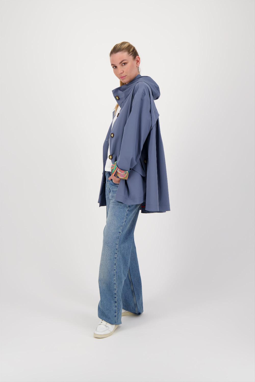 Pret Pour Partir PARKA DÉPERLANTE LAURA EN POLYAMIDE BISTRETCH ARDOISE