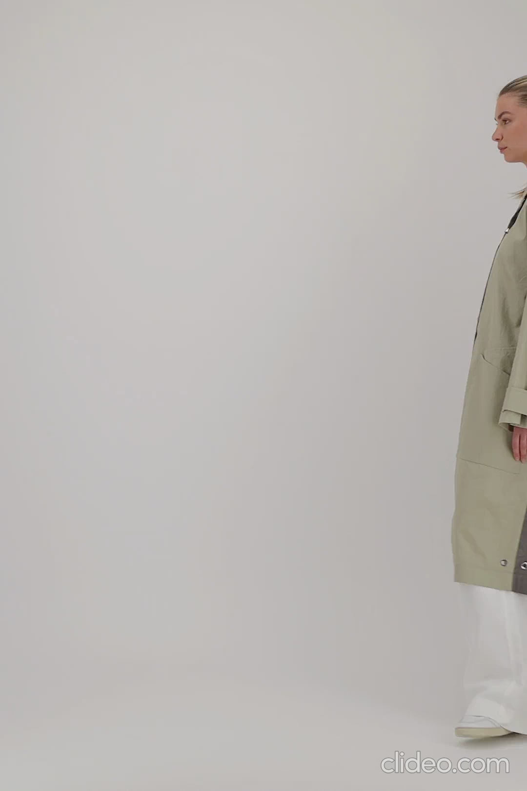 Pret Pour Partir PARKA DÉPERLANTE ONDEE EN LIN ENDUIT ET COTON BICOLOR SABLE/BRONZE & UNIE BRONZE