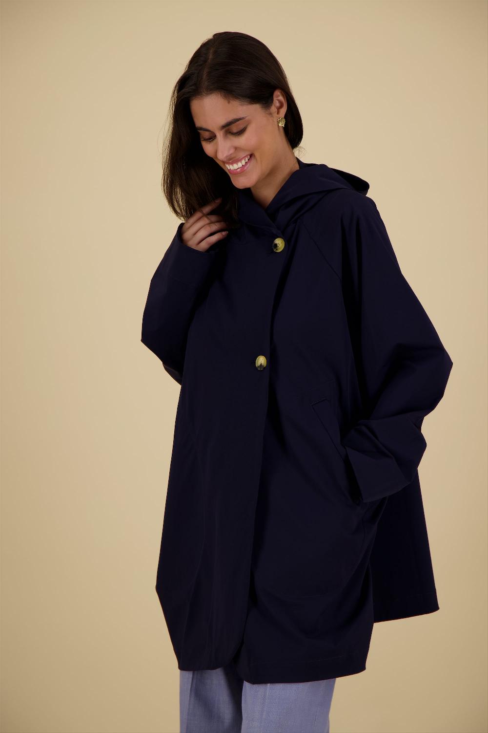 Pret Pour Partir PARKA DÉPERLANTE PAOLA EN POLYAMIDE BISTRETCH NAVY