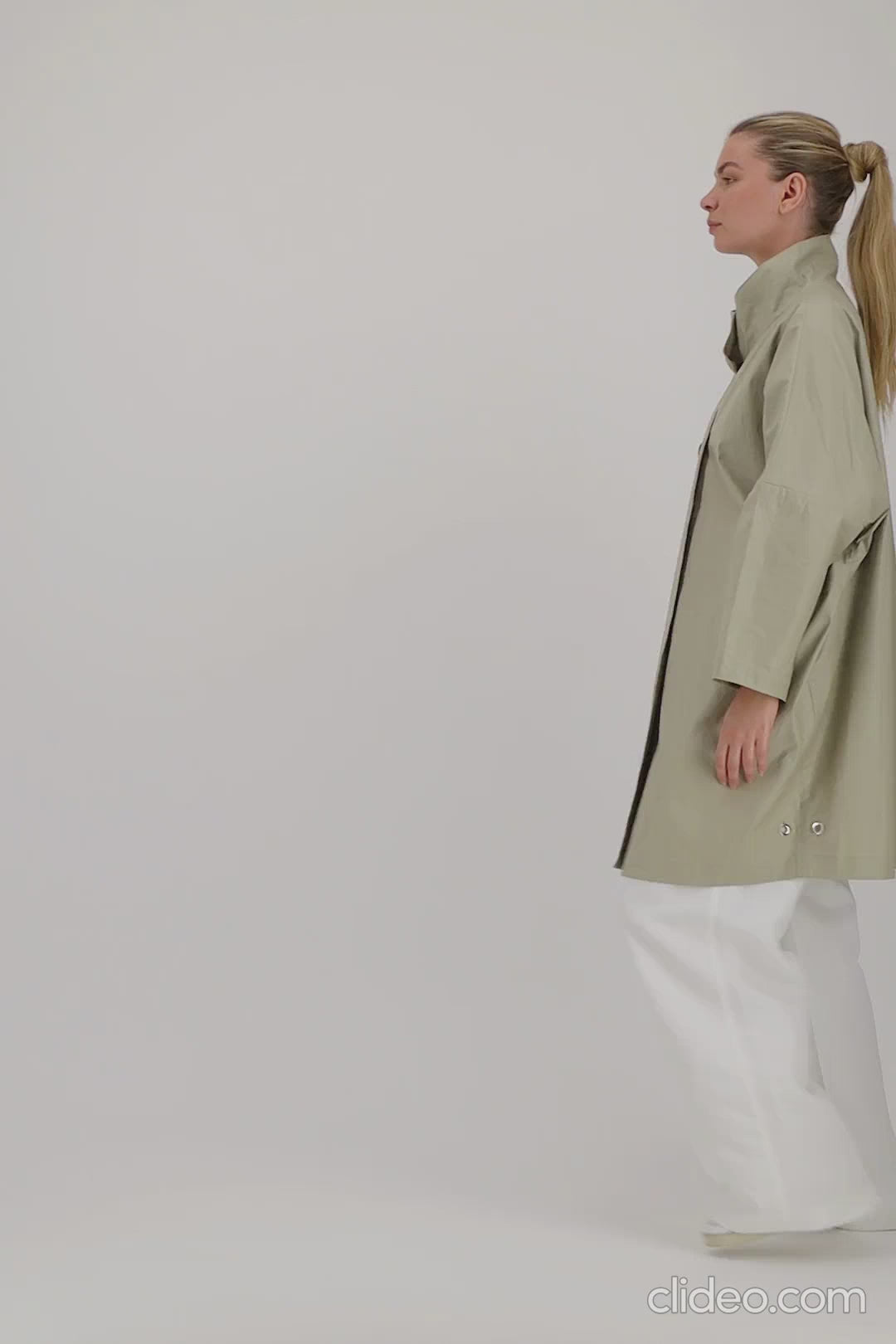 Pret Pour Partir PARKA DÉPERLANTE RUBIS EN LIN ENDUIT Et COTON SABLE