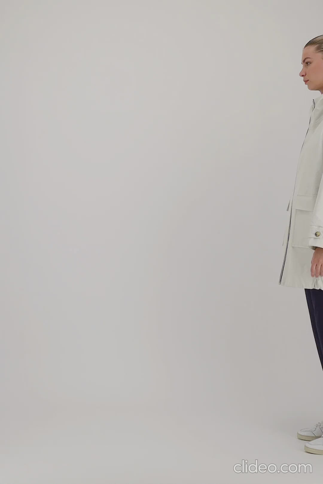 Pret Pour Partir PARKA IMPERMÉABLE CAPRI EN COTON GOMMÉ CIMENT