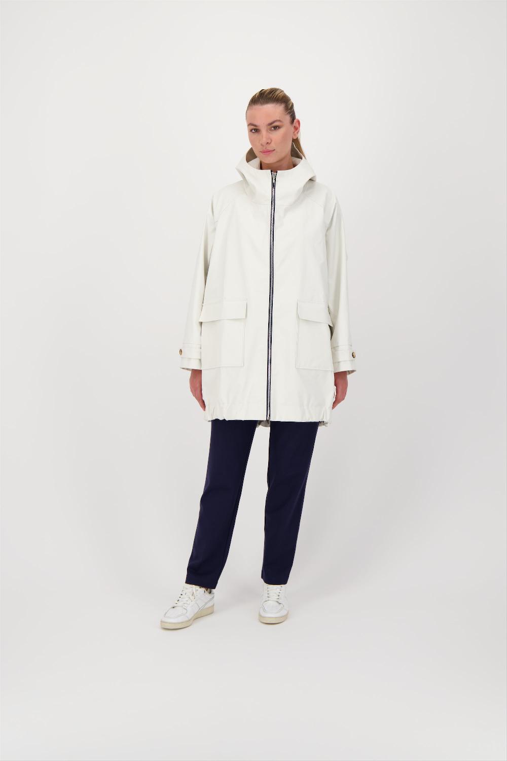 pret pour partir PARKA IMPERMÉABLE CAPRI EN COTON GOMMÉ CIMENT