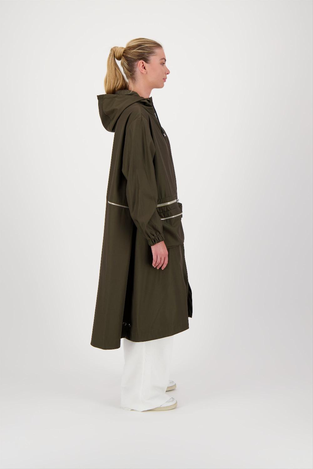 Pret Pour Partir PARKA IMPERMÉABLE ZELIE EN POLYAMIDE ET COTON KAKI