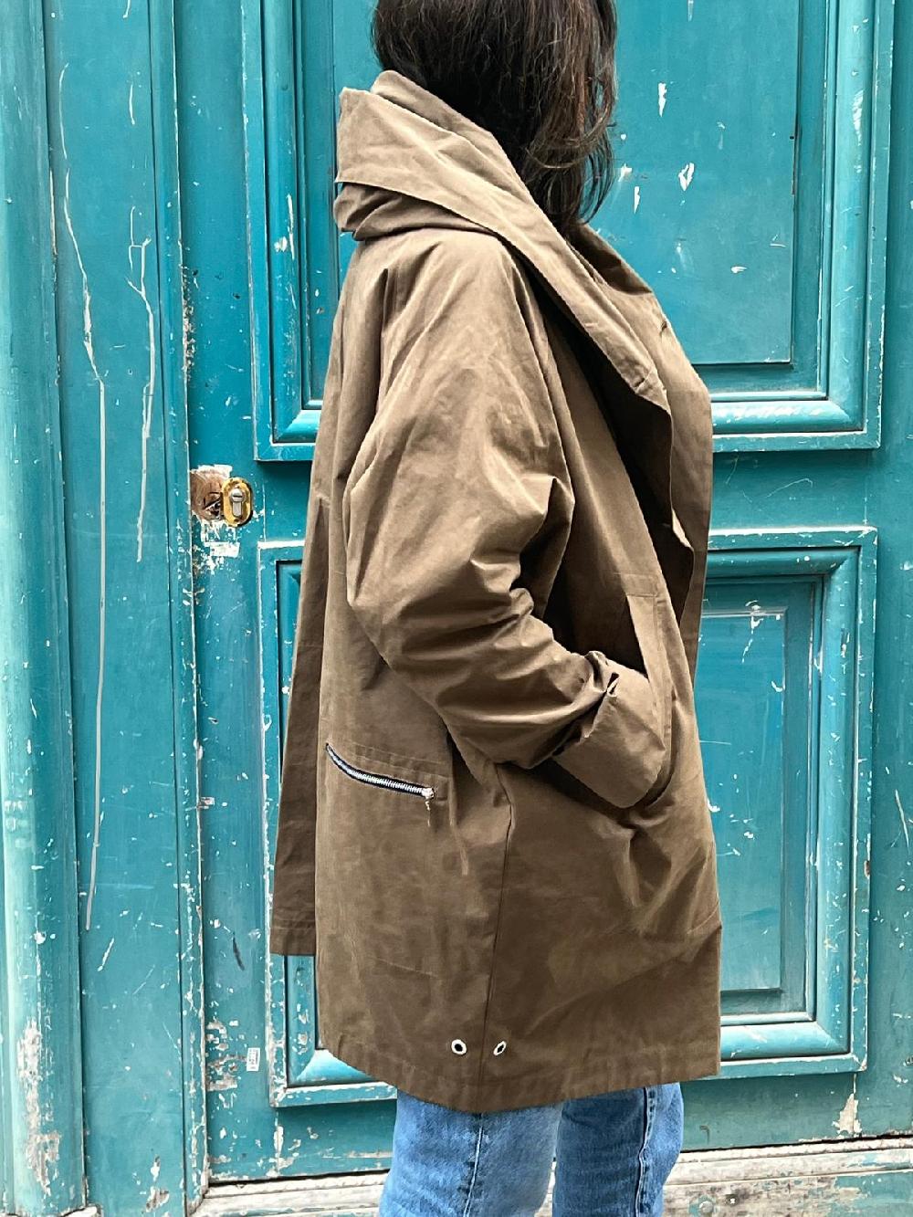 pret pour partir PARKA PAOLA en coton imperméable coloris bronze