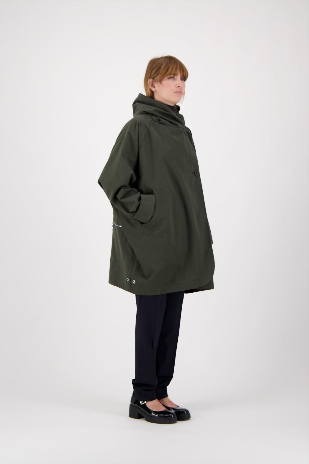 Pret Pour Partir PARKA PAOLA En Coton Imperméable Coloris Kaki
