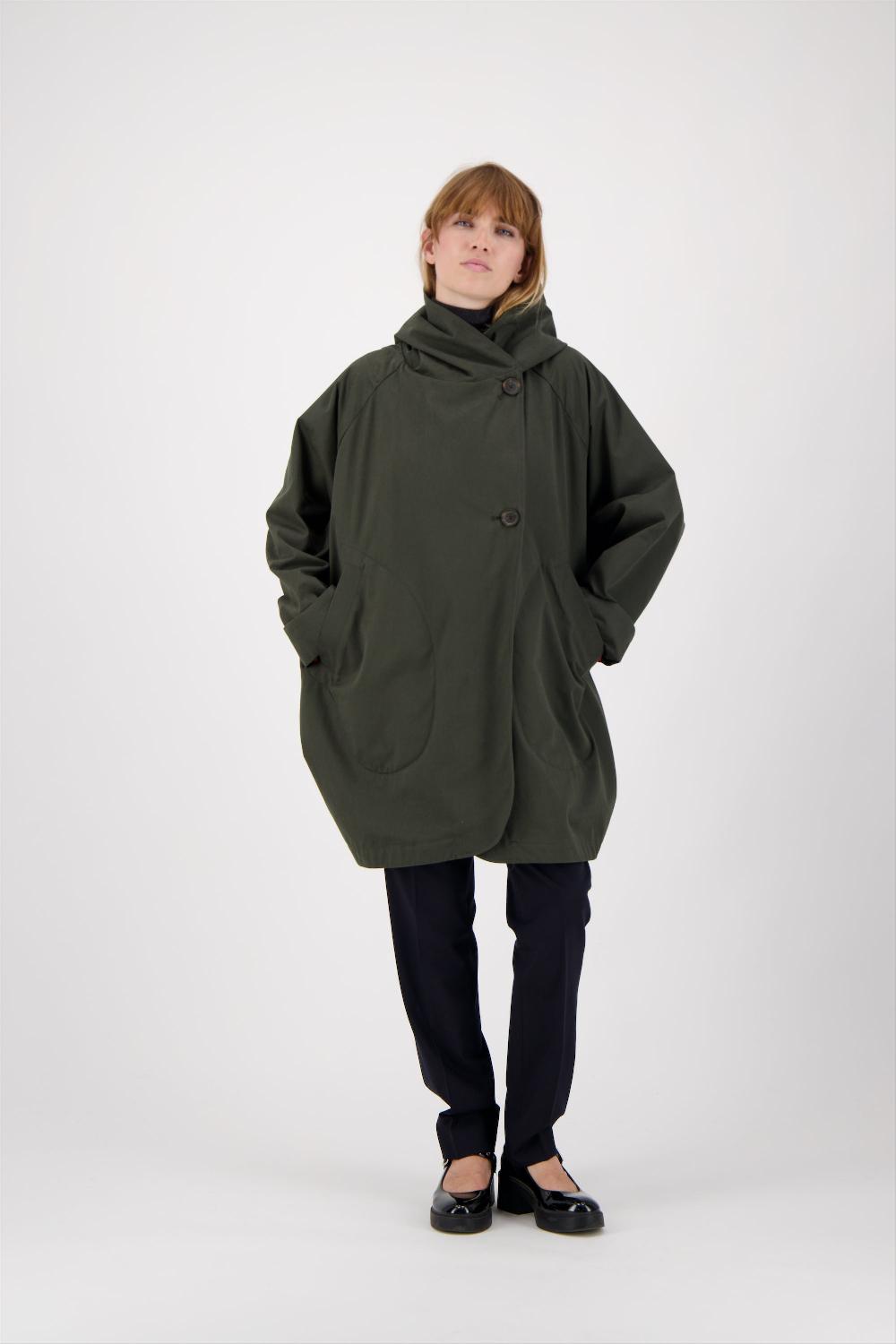 Pret Pour Partir PARKA PAOLA En Coton Imperméable Coloris Kaki