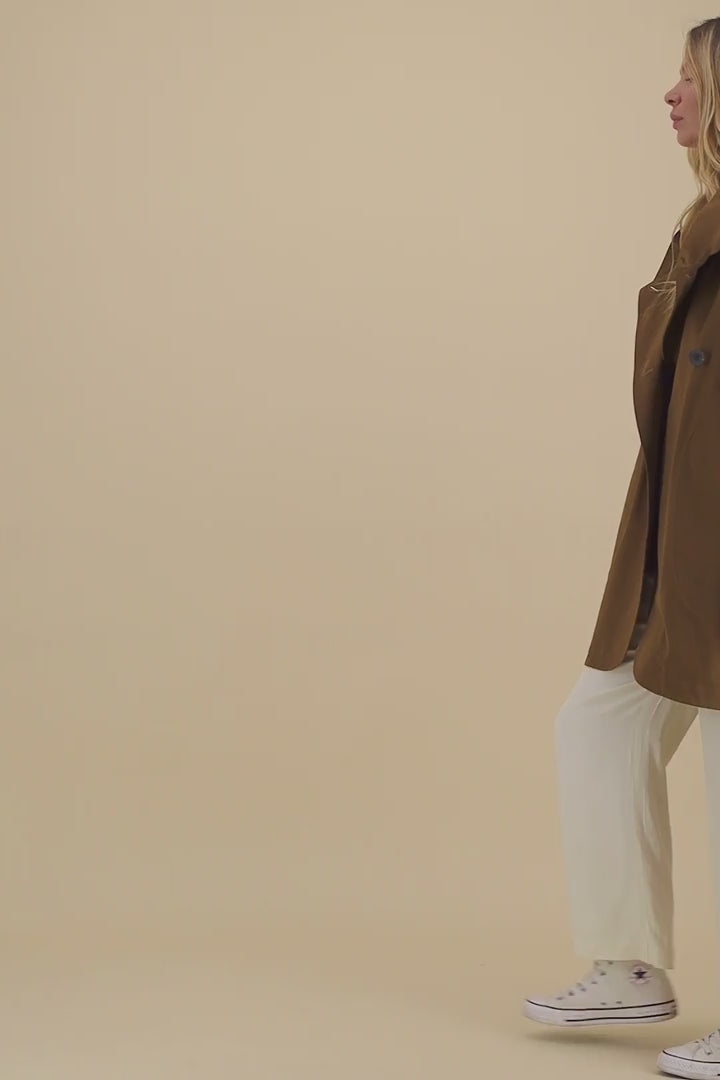 Pret Pour Partir PARKA PAOLA En Coton Imperméable Coloris Tabac