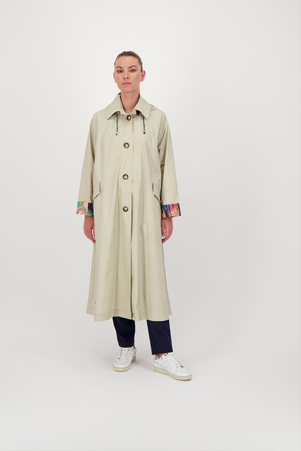 pret pour partir TRENCH DÉPERLANT OHIO EN COTON SABLE