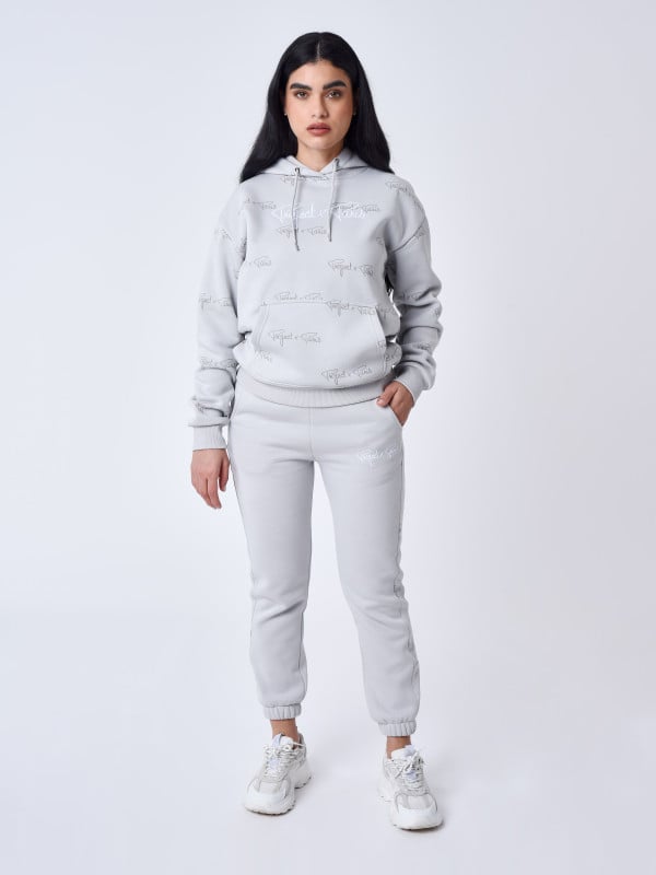 project x paris Bas de jogging à bandes all over signature