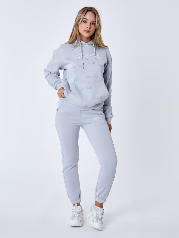 project x paris Bas de jogging à bandes all over signature