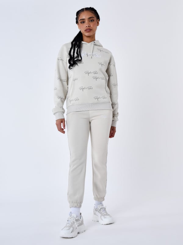 project x paris Bas de jogging à bandes all over signature