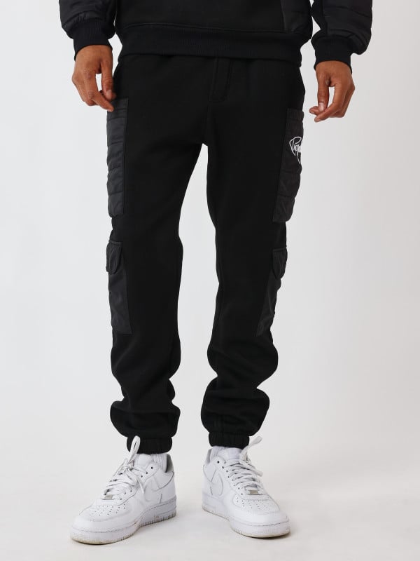 project x paris Bas de jogging à empiècement bimatière