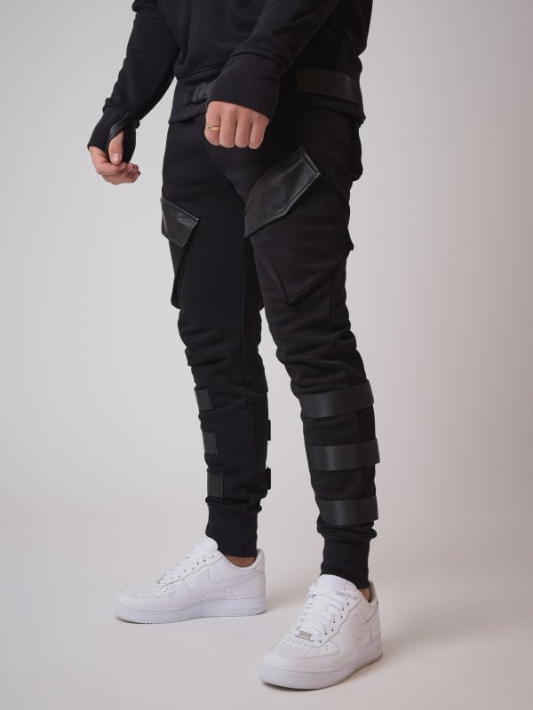 project x paris Bas de jogging avec détail cuir et sangle