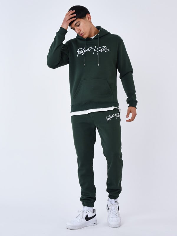 project x paris Bas de jogging basic full logo broderie