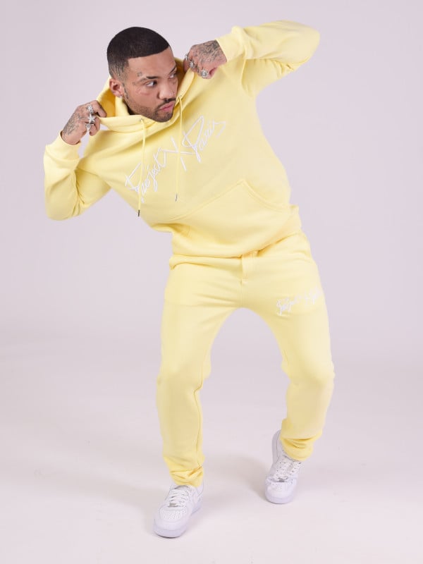 project x paris Bas de Jogging basic full logo broderie