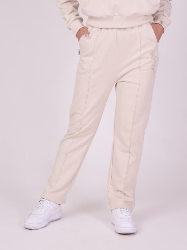 Project X Paris Bas De Jogging Broderie Logo Ton Sur Ton