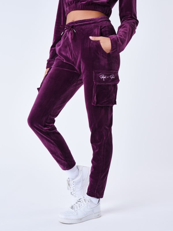 Project X Paris Bas De Jogging Cargo En Velours Signature