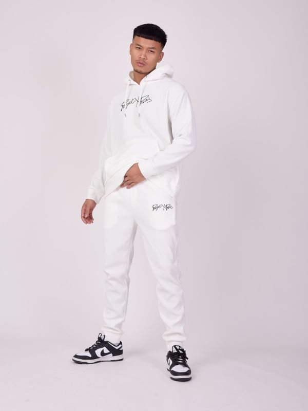 project x paris Bas de jogging cotelé simple broderie