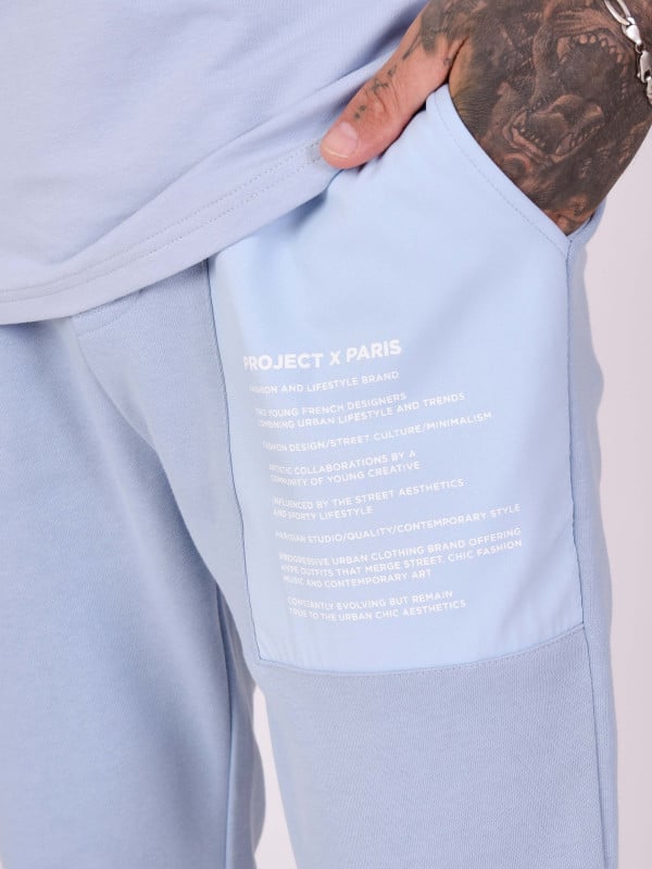 Project X Paris Bas De Jogging Empiècement Avec Texte