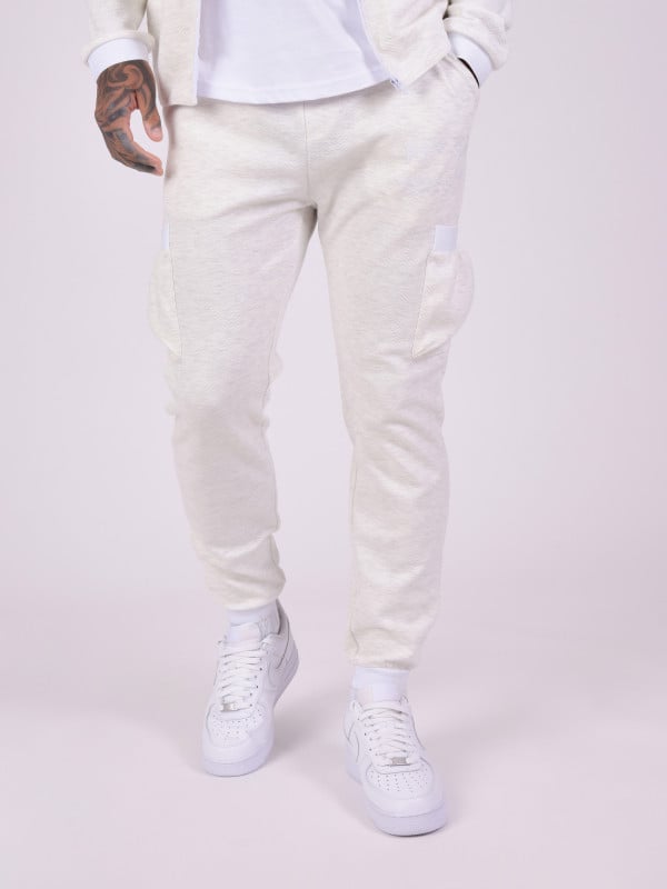 project x paris Bas de jogging en tissus texturé et details élastique sport