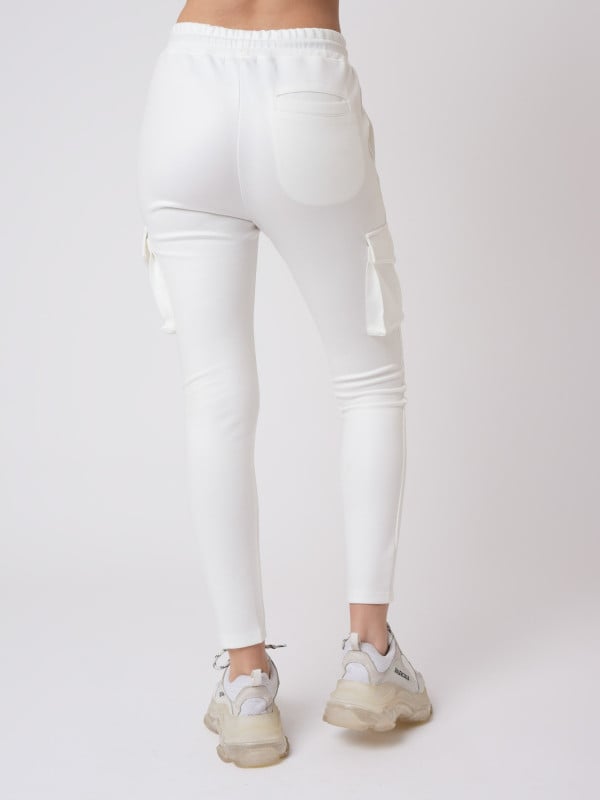 Project X Paris Bas De Jogging Piping Et Broderie Contrastés Simili Cuir