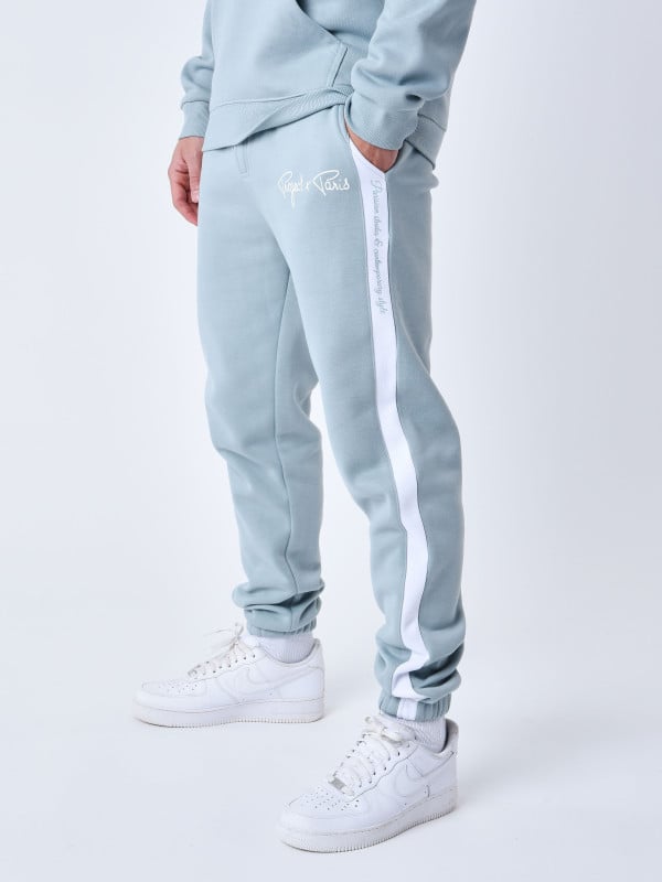 Project X Paris Bas De Jogging Signature Avec Bandes Blanches