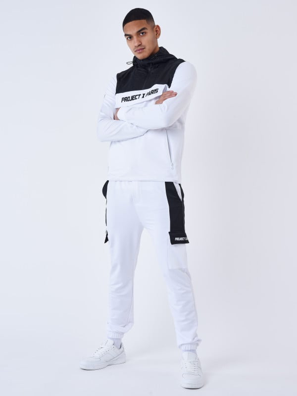 project x paris Bas de jogging style cargo bicolore