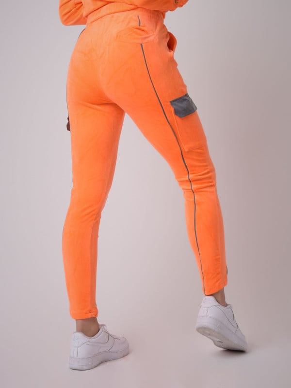 Project X Paris Bas De Jogging Velvet Type Cargo à Piping Réfléchissant