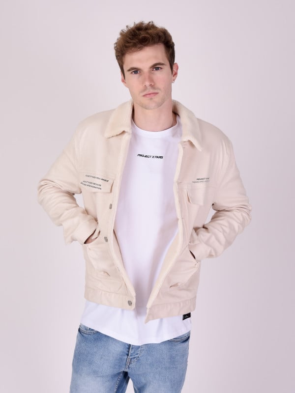 project x paris Blouson col et doublure effet laine