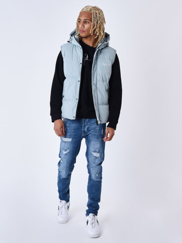 Project X Paris Blouson Matelassé Sans Manches Capuche