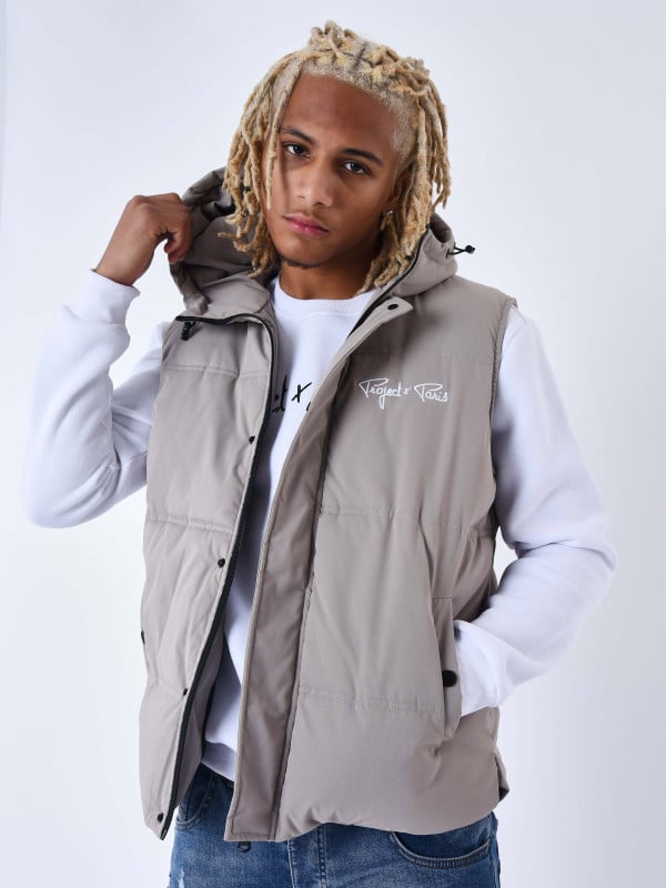 project x paris Blouson matelassé sans manches Capuche