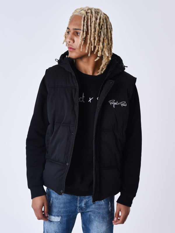 Project X Paris Blouson Matelassé Sans Manches Capuche