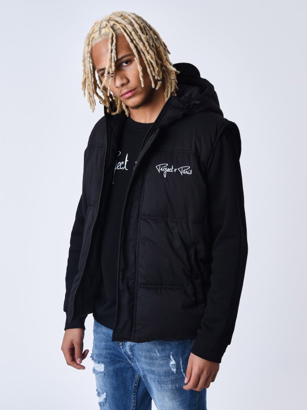 Project X Paris Blouson Matelassé Sans Manches Capuche