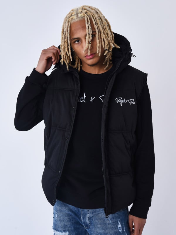 project x paris Blouson matelassé sans manches Capuche