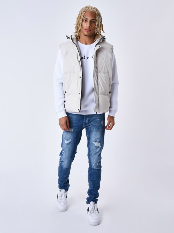 Project X Paris Blouson Matelassé Sans Manches Capuche