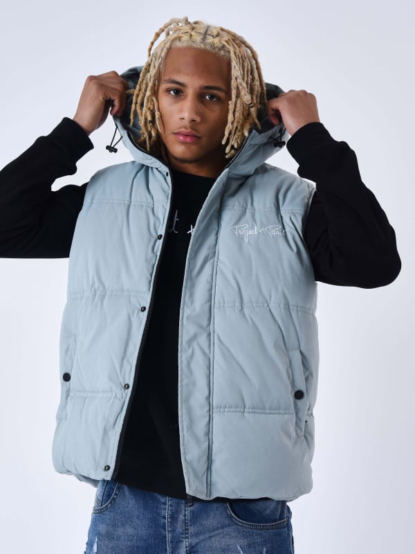 project x paris Blouson matelassé sans manches Capuche