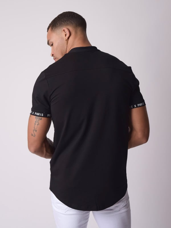 Project X Paris Chemise Col Mao Manches Courtes Basic